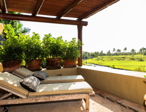 Master bedroom terrace golf course